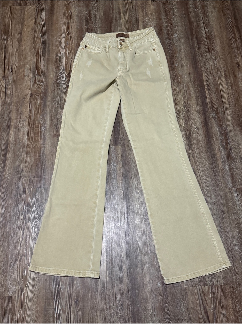 Judy Blue Garment Dyed Bootcut Jeans Women's 1/25 Khaki Wash Fall Fashion